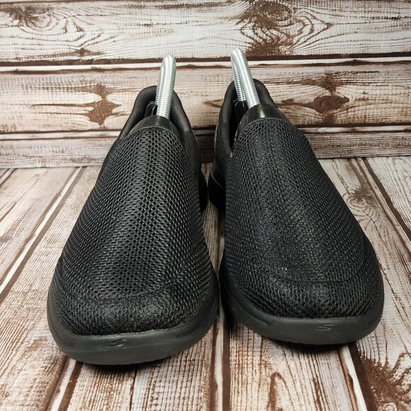 SKECHERS Go Walk 5 Women's 7.5 Black Mesh Slip-On Flat Comfort Shoes 15901 NWOT - Picture 3 of 9